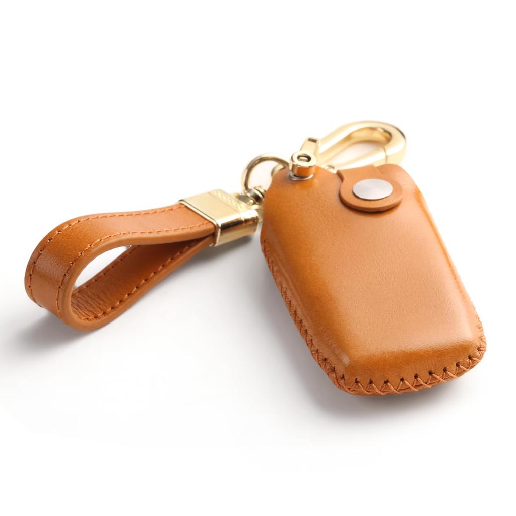 Toyota Key Case Key Holder Premium Cowhide Leather New Model Harrier 80 Series Noah 90 Series Voxy 90 Series Hilux GUN125 Land Cruiser 200 Series 300