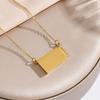 Handmade Photo Envelope Pendant Titanium Steel Couple Locket  Jewelry Accessories