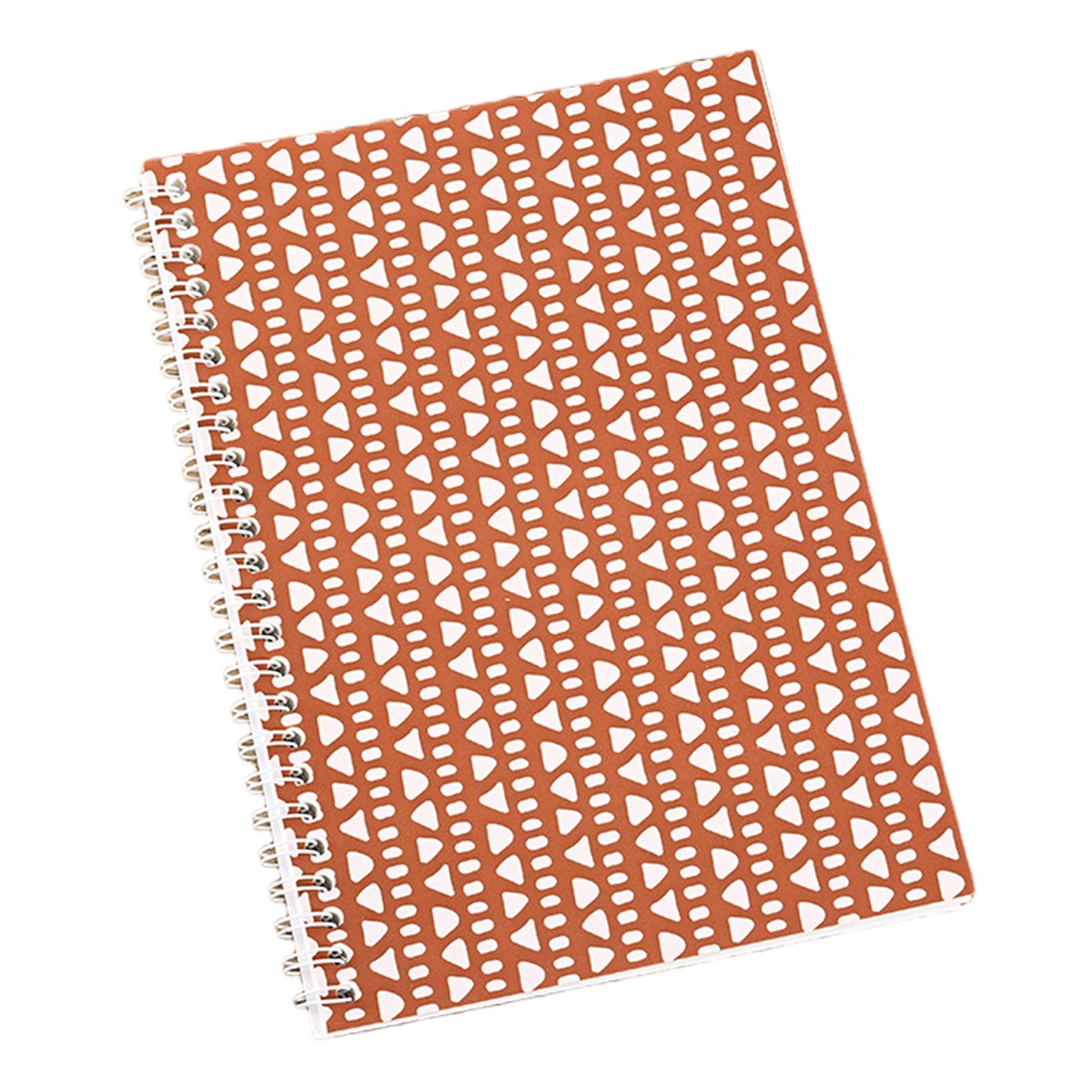 

A5 Double Sided Release Paper Notebook with Spiral Binding for Journaling Tool Organization Minimalist Design Maillard Style