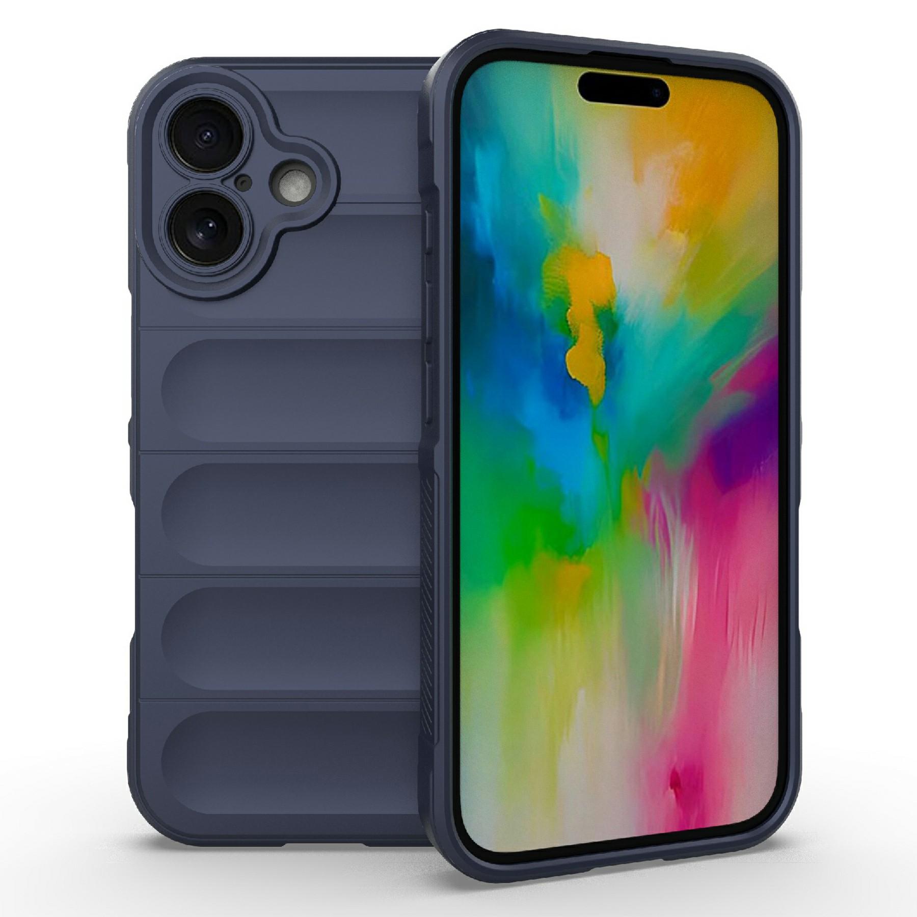 

AMORUS For iPhone 16 Plus Case Shockproof Soft TPU Rugged Phone Back Cover