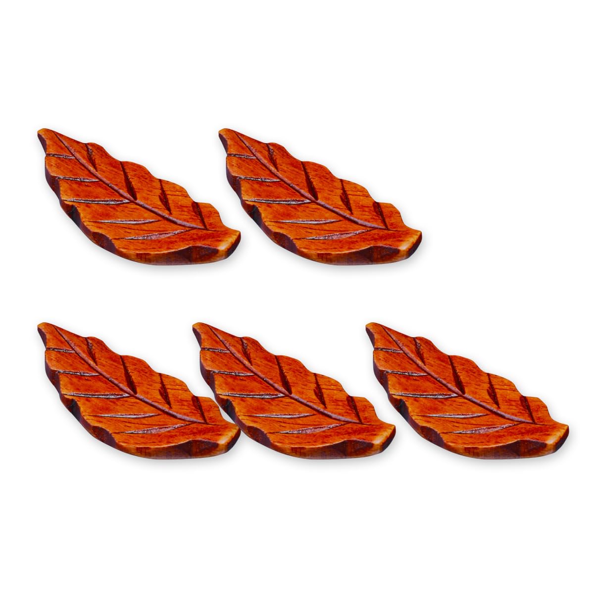 

Wooden Chopstick Leaf Set of Current Model J-kitchens Rests, Design, 5, 6.4x3cm,