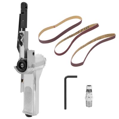10mm Pneumatic Belt Sander Air Grinding Polishing Machine for Furniture Wood Glass Metal 38in