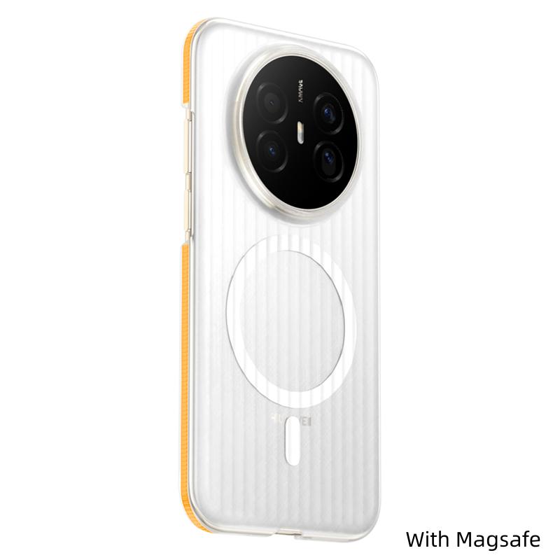 For Huawei Mate 70 Air Case Hard PC Transparent Magnetic MagSafe Anti-slip Protective Back Case Cover Shell