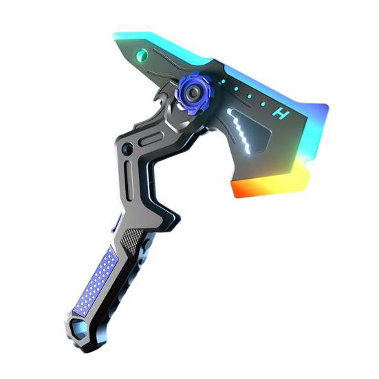 Spark Battle Ax with Smoke Effect Transforming Weapon LED 7 RGB Colors Dynamic Sound