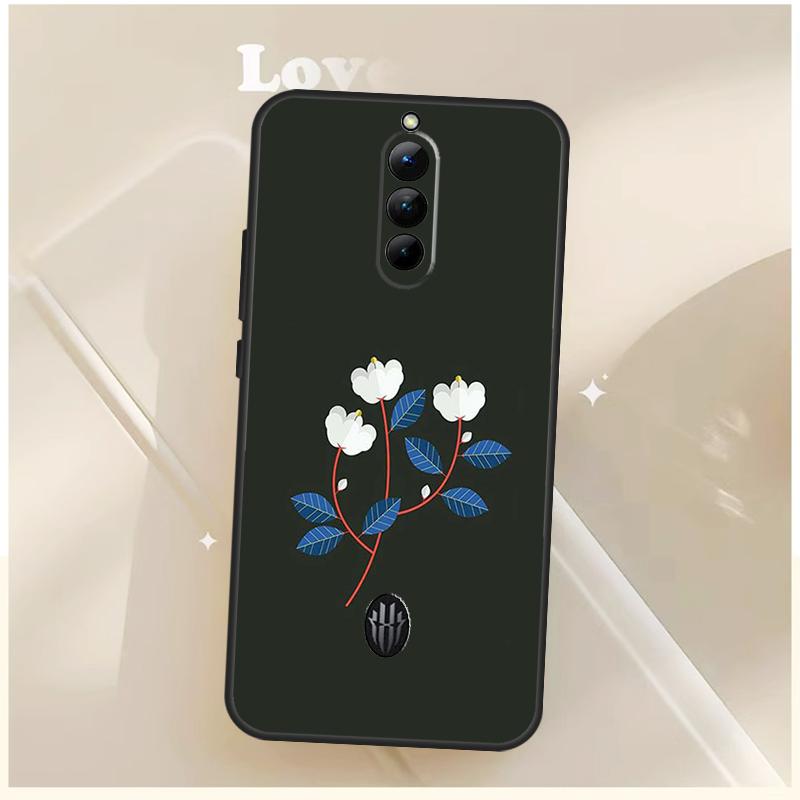 

Purple Background Pattern Case For ZTE Nubia Red Magic 11 10 10S Pro Plus 8S 9S 8 9 Pro 6S 7S For RedMagic 10 Air Cover Red Magic 6s Pro