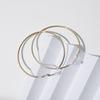 Women Hoop Earrings Classic Small Big Circle Trend Clip Earrings Without Piercing Fashion Gold Silver Plating Rings