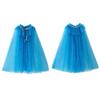 Colourful Princess Cape Cloaks for Little Girls Christmas Halloween Custome Cosplay Party Dress Shiny Sequin Shawl