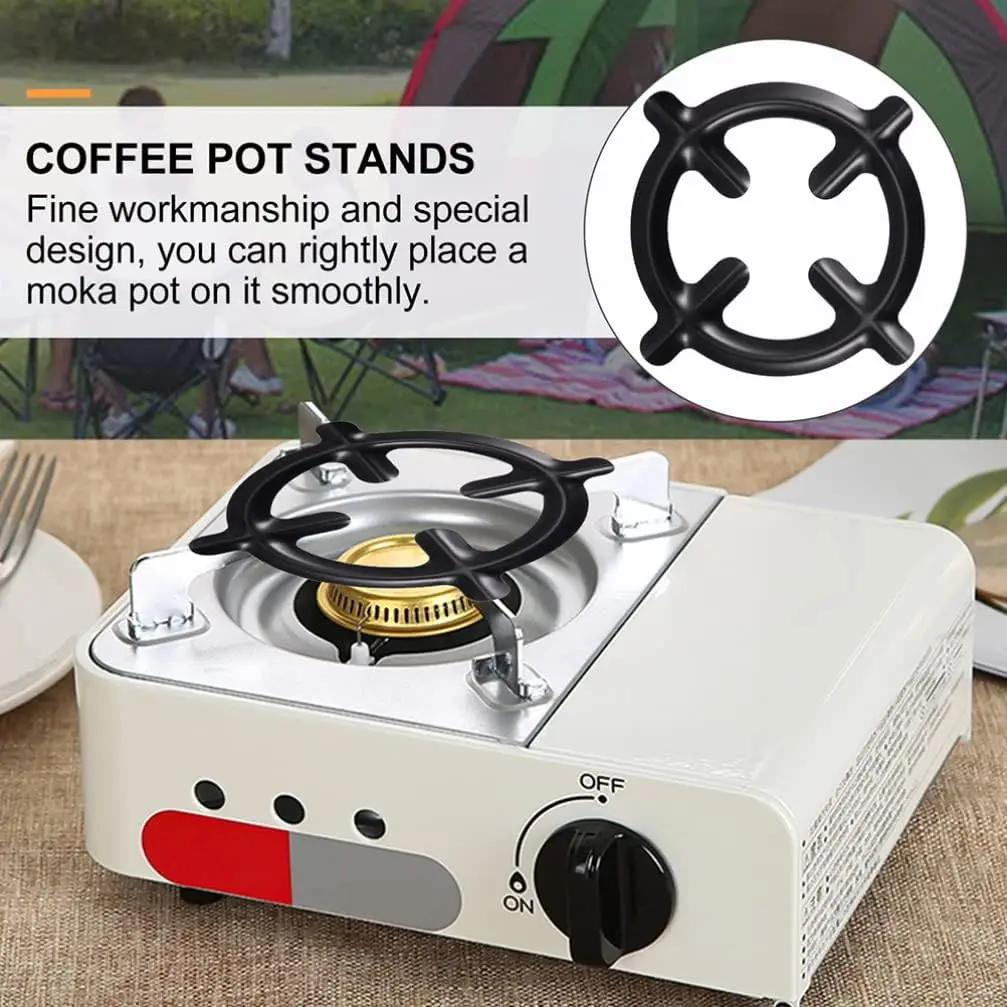 Gas Cooker Stands Stove Protect Cover Mocha Coffee Pot Rings Coffee Pot Heating Rack Gas Stover Protectors Kitchen Accessories