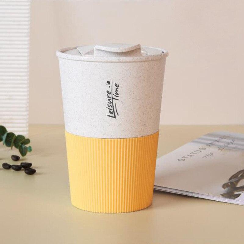 Buy Straw Wheat Drinking Cup Portable Ecofriendly Plastic Coffee Cups