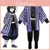 Premium Demon Slayer Kimetsu No Yaiba Iguro Obanai Cosplay Costume Men Complete Outfit With Perfect Stitches