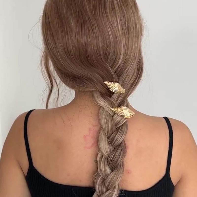 1/2Pcs Starfish Shell Conch Metal Hair Claw Clips For Women Hair Accessories Marine Style Headpiece Fancy Jewelry Gifts