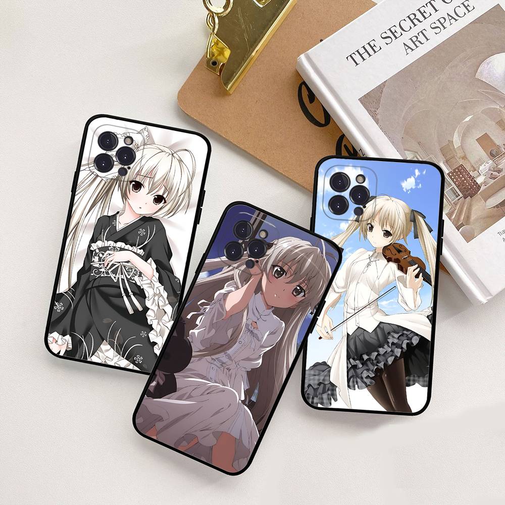 Yosuga No Sora Cartoon Phone Case Silicone Soft For Iphone 16 15 14 13 12 11 Pro Mini XS MAX Plus X Cover