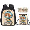 Cartoon Backpack For Kid With Graphic Design And Large Capacity Daily For