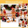 Delightful Christmas Gingerbread Man Plush Ornament Perfect For Seasonal Display
