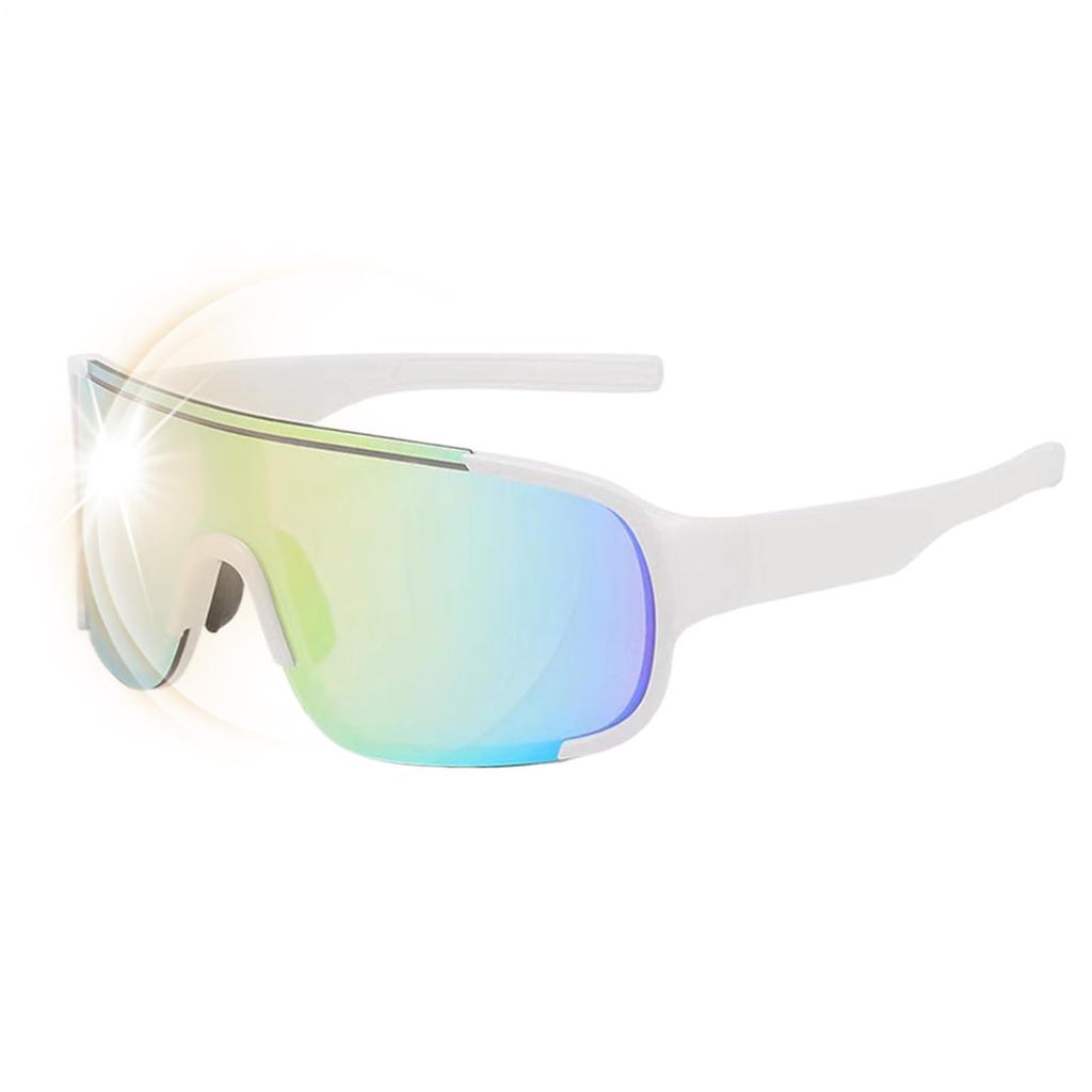 Gogle jeździeckie, Gogle na kask - Okulary przeciwsłoneczne typu shield, Bezpieczna konstrukcja, Ergonomiczne, Przeciwmgielne, Wiatroodporne, Okulary ochronne