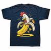 Lustige Hühner-Bananen-Grafik-T-Shirts für Herren und Damen, Mode, Lässiges T-Shirt, 100% Baumwolle, Locker, Übergroßes T-Shirt, Sommer