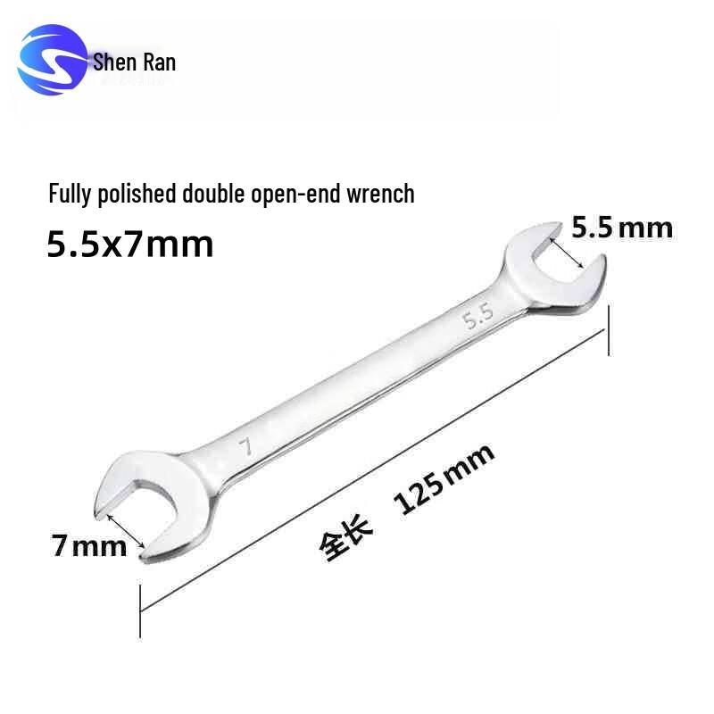 Shenran Fully Polished Double Open-End Wrench