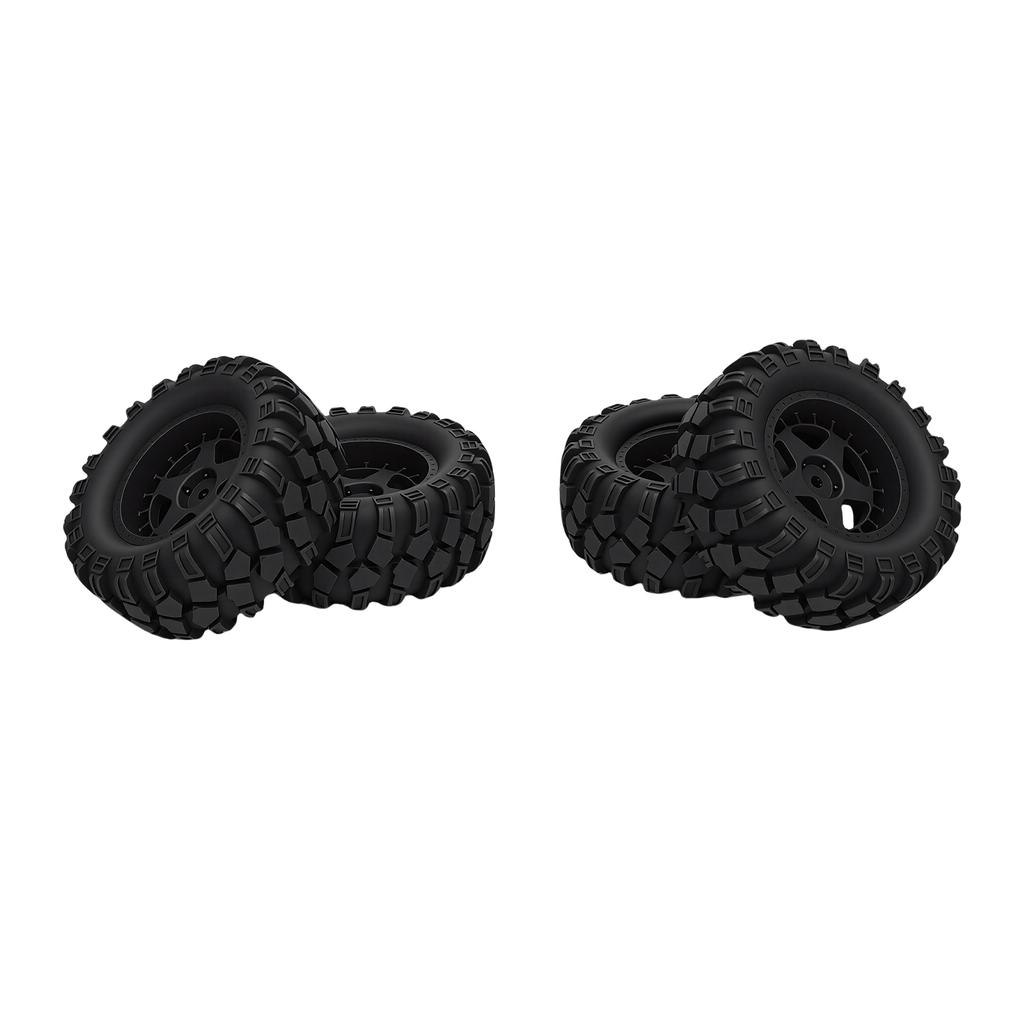 4 Pcs RC Car Tire Fit for HSP 94186 16208 16209 16210 1 14 1 16 Trucks 80mm Rubber Plastic RC Crawler Wheel