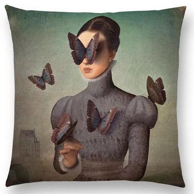 Nová elegantná dáma roztomilé dievča Shakespeare predstava Fantázia olejomaľba snový pocit bájka osud Thorw Obliečka na vankúš Obal na vankúš