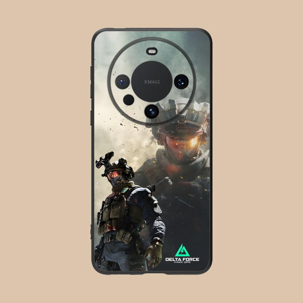 Game Delta Force Matte TPU Mobile Phone Case for Huawei Mate 60 50 40 30 20 10 Pro Plus Lite E 5G Colorful Printing Cover