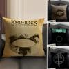 The LLord RingsS Movie Cushion Cover Natural Linen Organic Fabric DoubleSided Printing Sofa Home Decor Gift Pillow Case