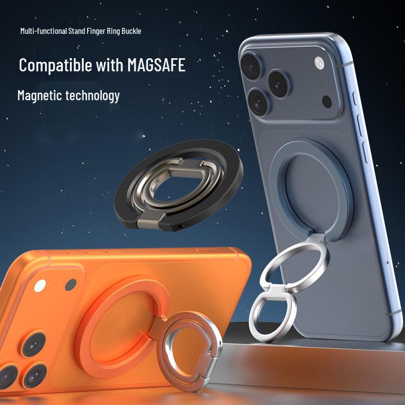 Double-Sided Magnetic Car Phone Holder - Retractable and Rotating Bracket