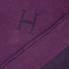 Great HERMES blanket Avalon H logo cashmere blend large size Purple mens Used