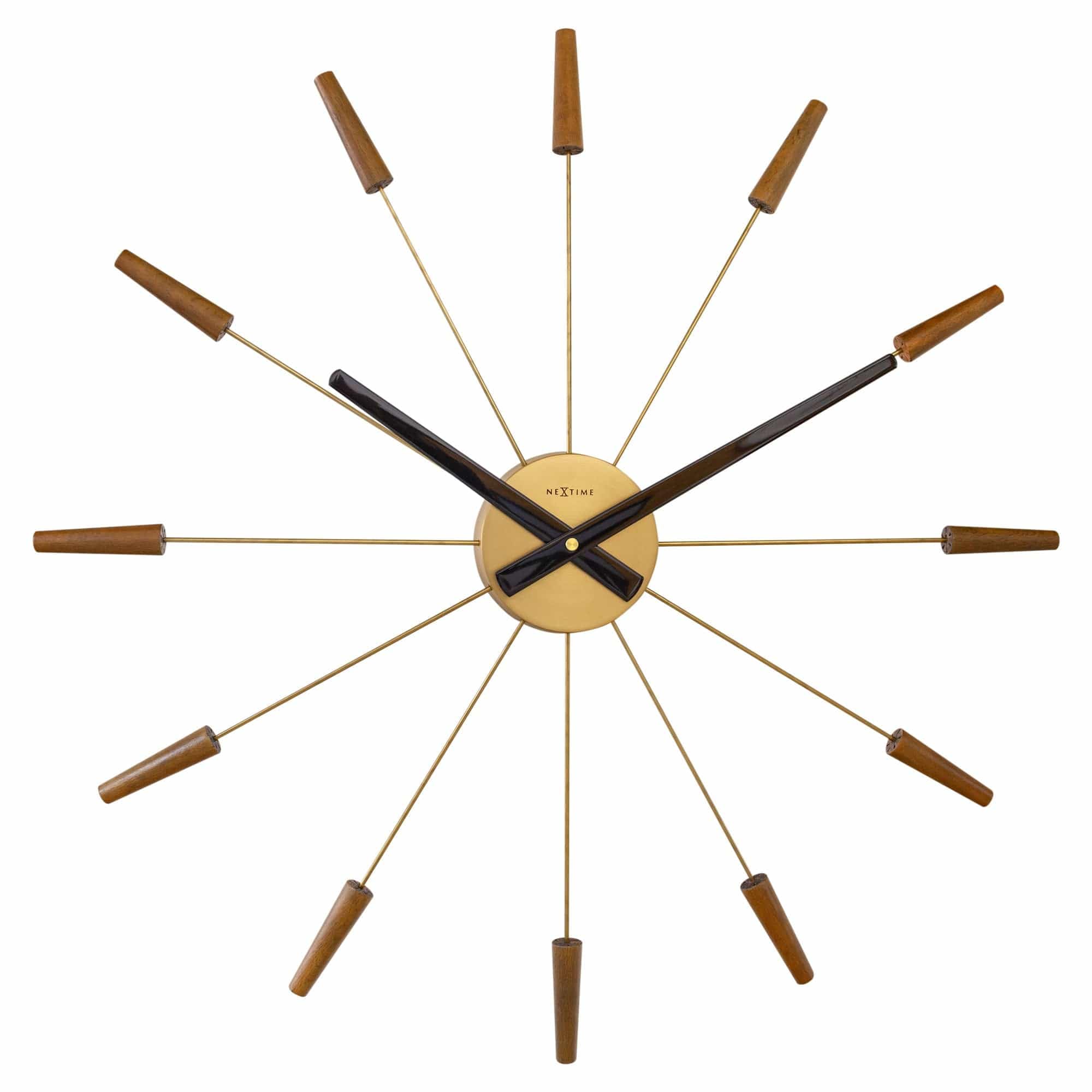 

NEXTIME PLUG INN Wall Clock 2610BR, Quiet, Large, 58cm Diameter, Perfect for Offices, Living Rooms, or as a Gift