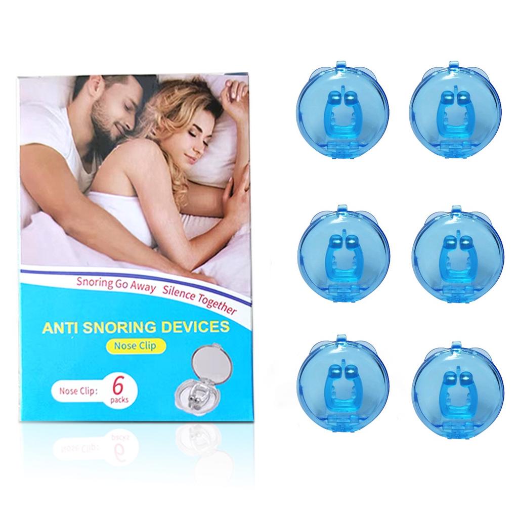 Magnetic Anti Snore Device Stop Snoring Nose Clip Easy Breathe Improve Sleeping Apnea Guard Night Device With Case 1/2/4/6/8PC