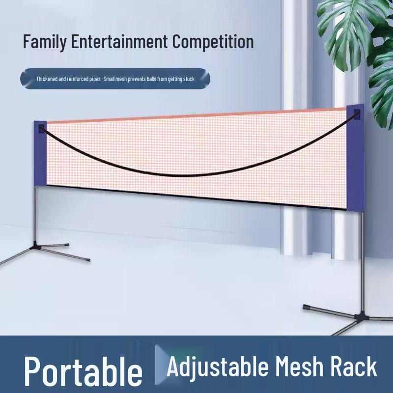 Portable Foldable Badminton Net Frame for Indoor/Outdoor Use - Standard Competition Size