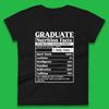 Graduate Nutrition Facts Womens T-Shirt Mens Tops Tees Unisex