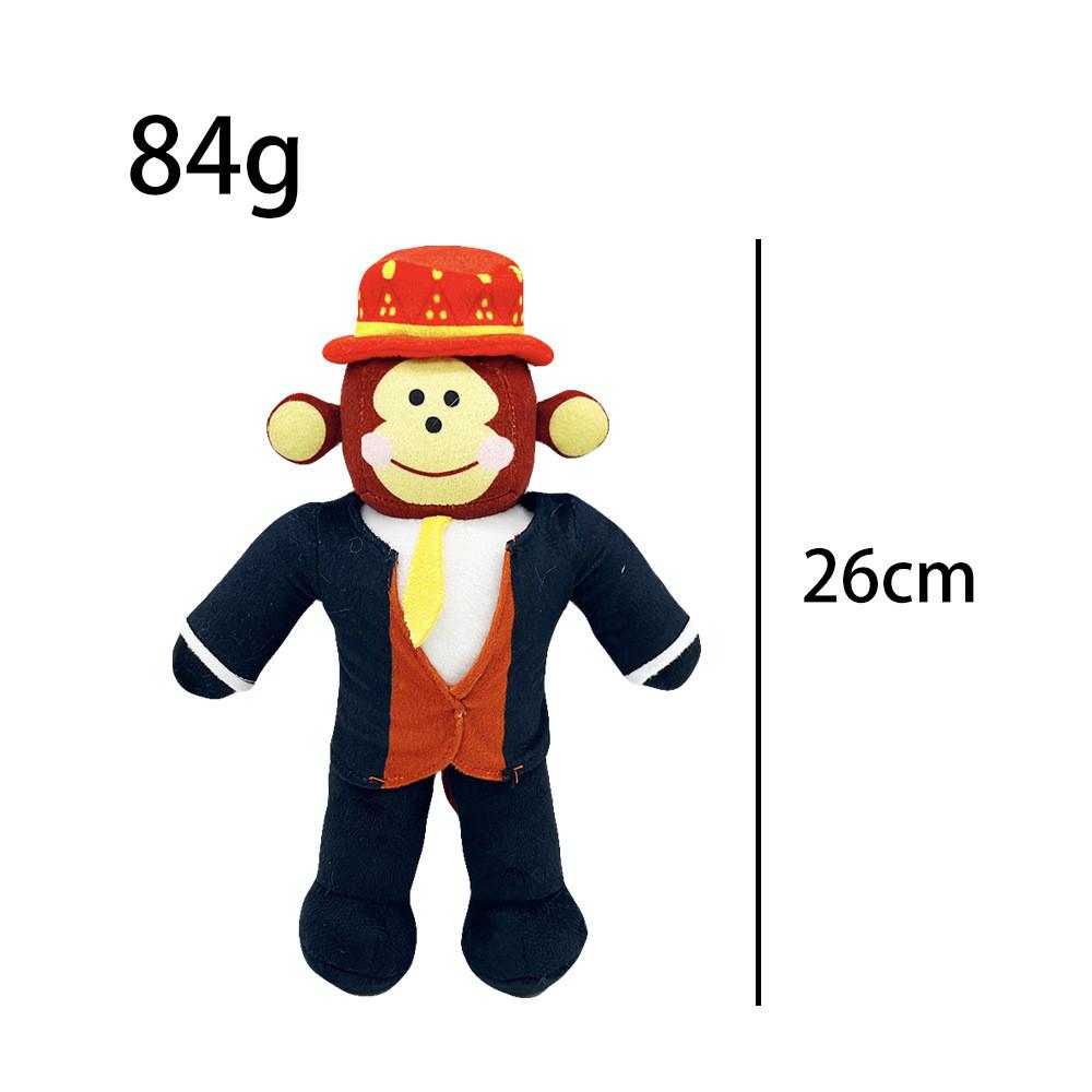 

Steal A Brainrot Sammy Jandel Plush Monkey Toy With Pp Cotton Filling For Collectors And Kids чёрный