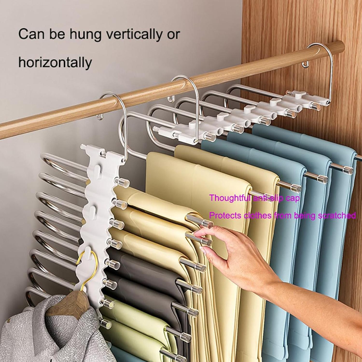 

Многофункциональная вешалка для одежды Складное хранение Одежда Экономия места Органайзер для шкафа Органайзер для гардероба S-образная вешалка для брюк