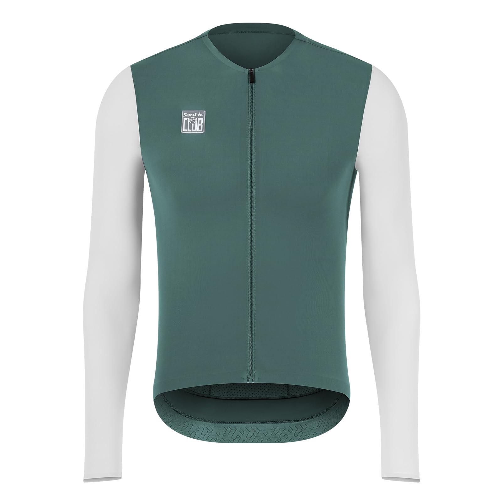 

Santic Men s Long Sleeve Cycling Jersey, Spring/Summer Cycling Wear, UV Protection, Quick-Drying, Breathable, and Breathable (Green, Size L)