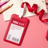 Office Supplies Stationery Short Rope Keychain Badge Lanyard Holder Work Name Card Holder Card Case