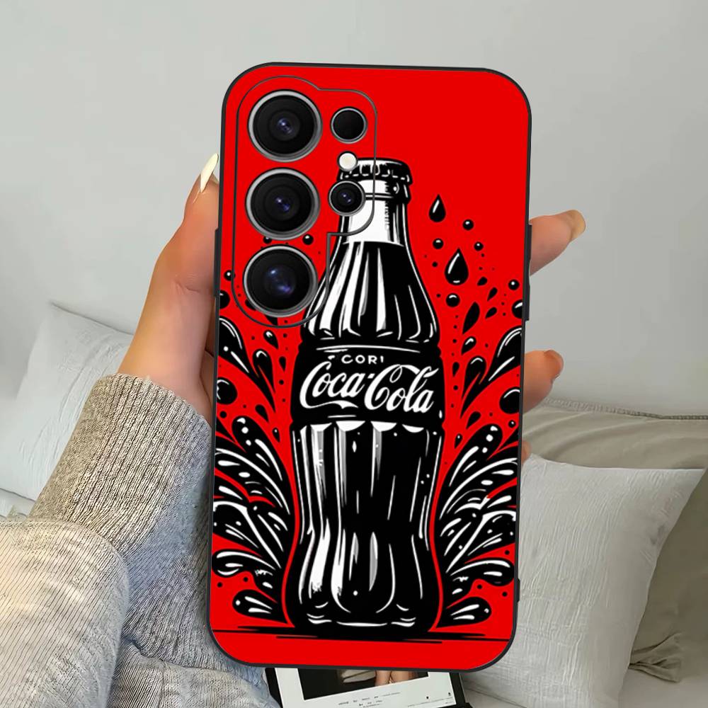 Coque de téléphone Hot C-Coca Drinks C-Cola Pour Samsung S 24 Fe 25 Ultra Plus 20 Lite 21 30 22 23 24 22 Ultra 5G Fundas