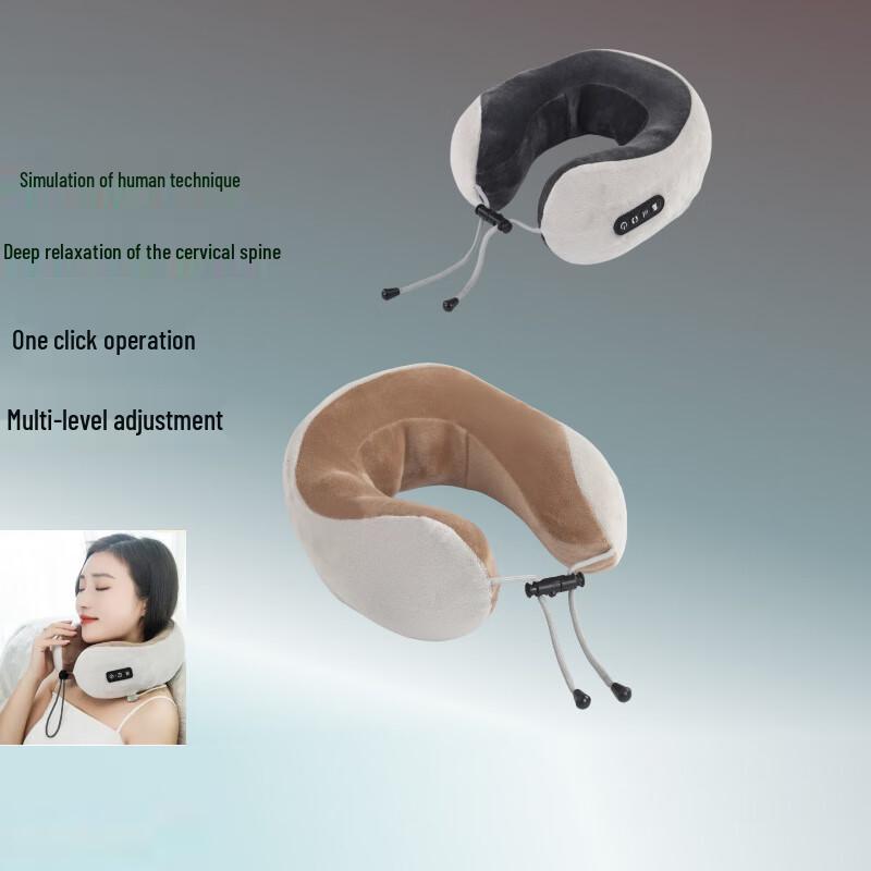 Jiupin U-förmiges Nackenmassagekissen aus Memory-Schaum