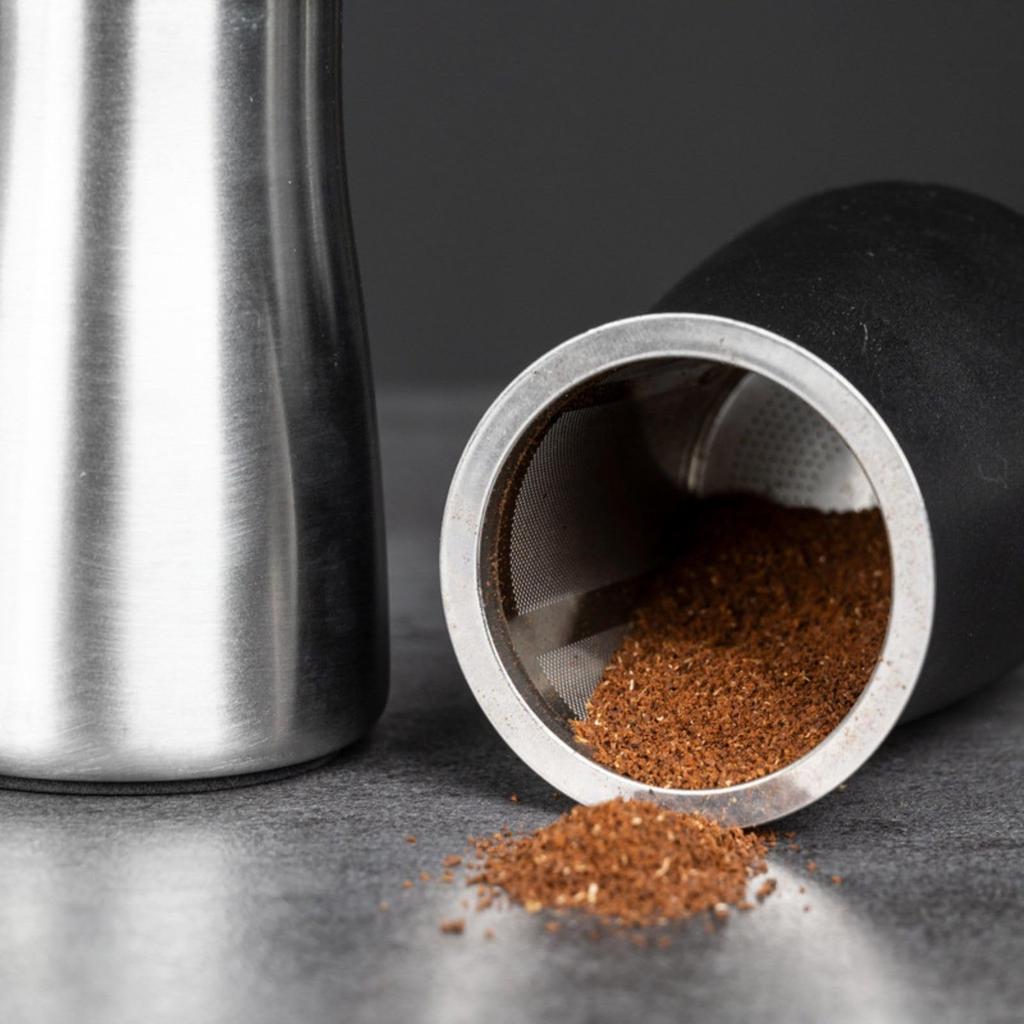 Itisyou Stainless Steel Coffee Sieve 304 Food Grade Fine Mesh Filter Non-Slip Base Brushed Finish Hand Drip French Press Espresso Barista Tool