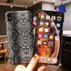 Dla iphone 12 Mini 11 Pro Xs MAX XR X 8 plus SE przypadki Python skóra węża tekstury etui na telefon dla iphone 8 7 6 6S Plus luksusowa okładka