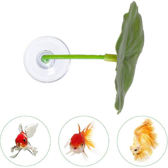 3 Pcs Betta Fish Leaf Hammock Soft Aquarium Decor Plastic Plants Practical Resting Spot Betta Fish Tank Decoration for Sleeping Resting Hiding