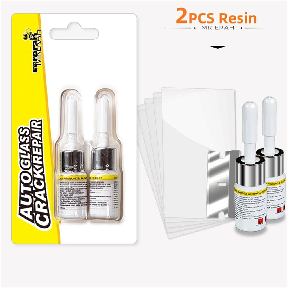 Fluido per Riparazione Vetri Auto Kit Riparazione Graffi Vetri Crepati Strumento Ripristino Crepe Vetro Auto Finestrino Auto