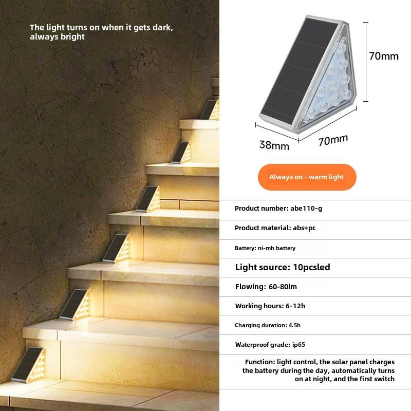 

4 шт. Солнечный светильник на палубе, уличный, IP65, водонепроницаемый, солнечный, садовый, для перил, лестниц, ступенек, ограждений, двора, патио, дорожек 4pcs