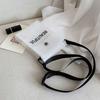 Flap Bag Ladies Summer Phone Pocket Single Shoulder Bag Transparent Messenger Bag Crossbody Bag