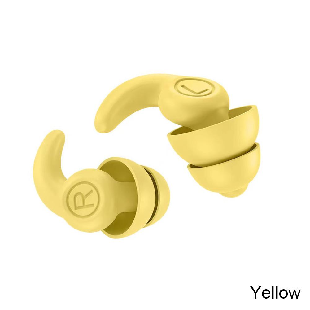 Silicone Sound Insulation Earplugs Soft Noise Reduction Earplug Washable Waterproof Swimming Plugs Anti Snore Sleeping Earplugs