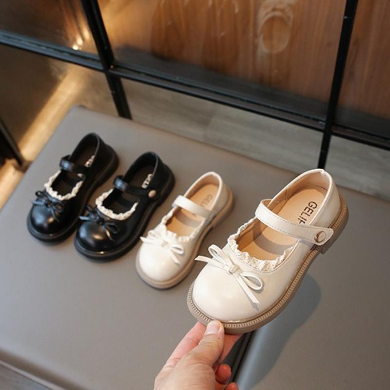 New Leather Shoes Summer Fashion Classic Princess Shoes Comfort Soft Sole Anti Slip Girl Shoe Retro Simple Daily Child Sandals