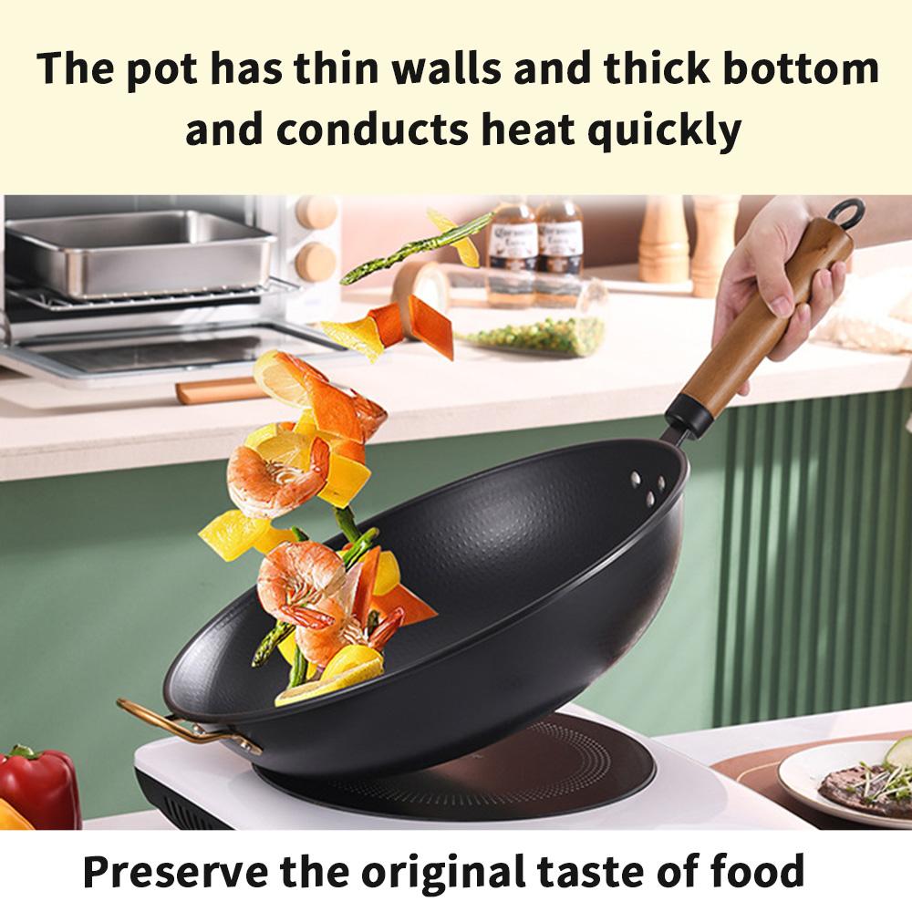 Non-stick Frying Pan for Household Use, Non-stick Bottom, Smokeless Frying Pan, Induction Cooker, Gas Stove