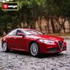 Bburago 1:24 Alfa Romeo Giulia Coupe Alloy Sports Car Model Diecast Metal Luxy Vehicle Car Model High Simulation Collection Gift