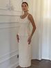 2026 Frühjahr/Sommer Träger-Slipkleid Set: Spaghetti-Träger Taillenbetonendes Oberteil + Fishtail-Rock für Damen