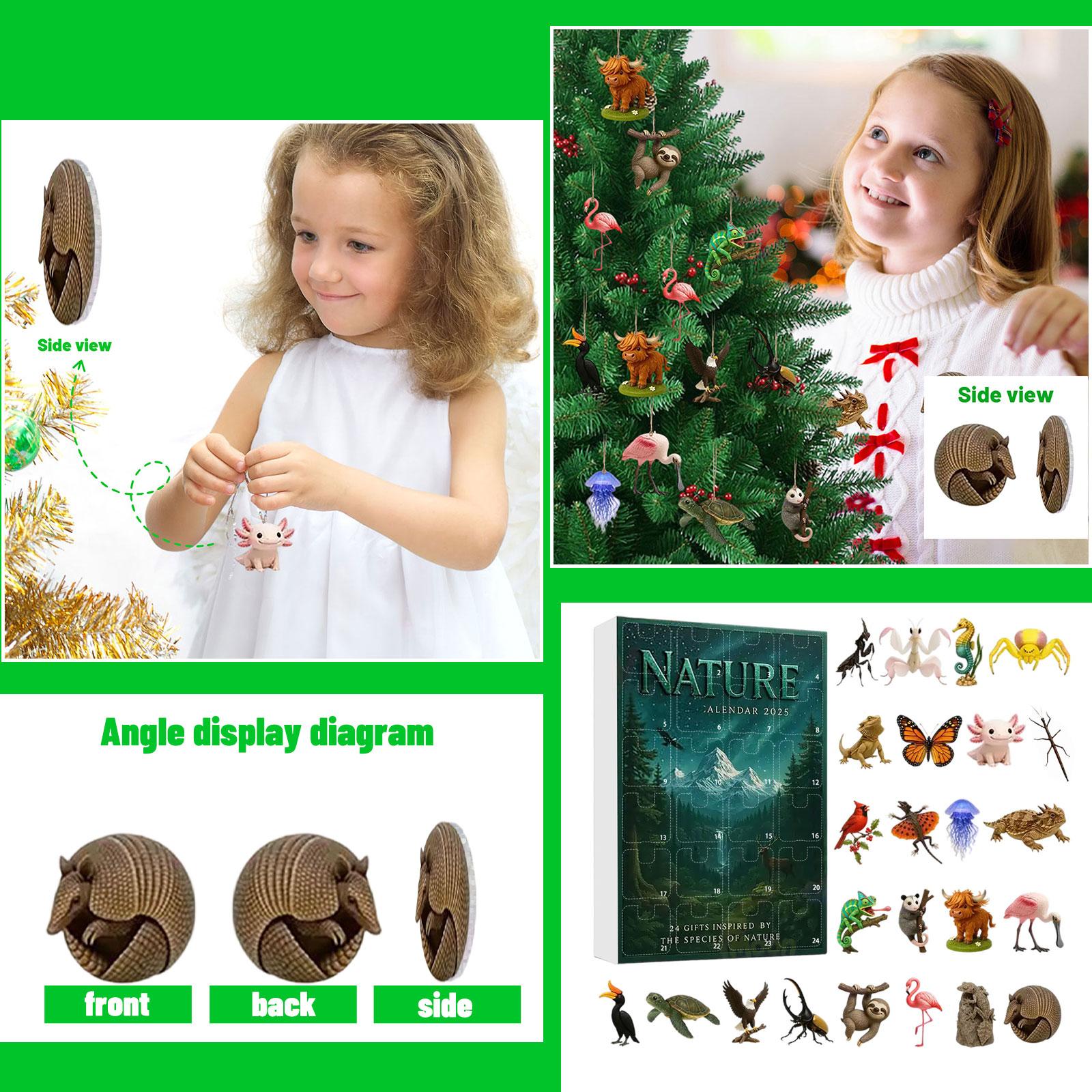 

2D Flat Acrylic Ornaments, Christmas Tree Ornaments, Suitable For Christmas Decoration One Size