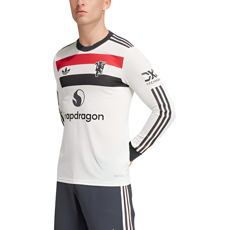 Adidas Originals Free Shipping With AdiClub Manchester United 24/25 Long Sleeve Third Authentic Jersey IY7812